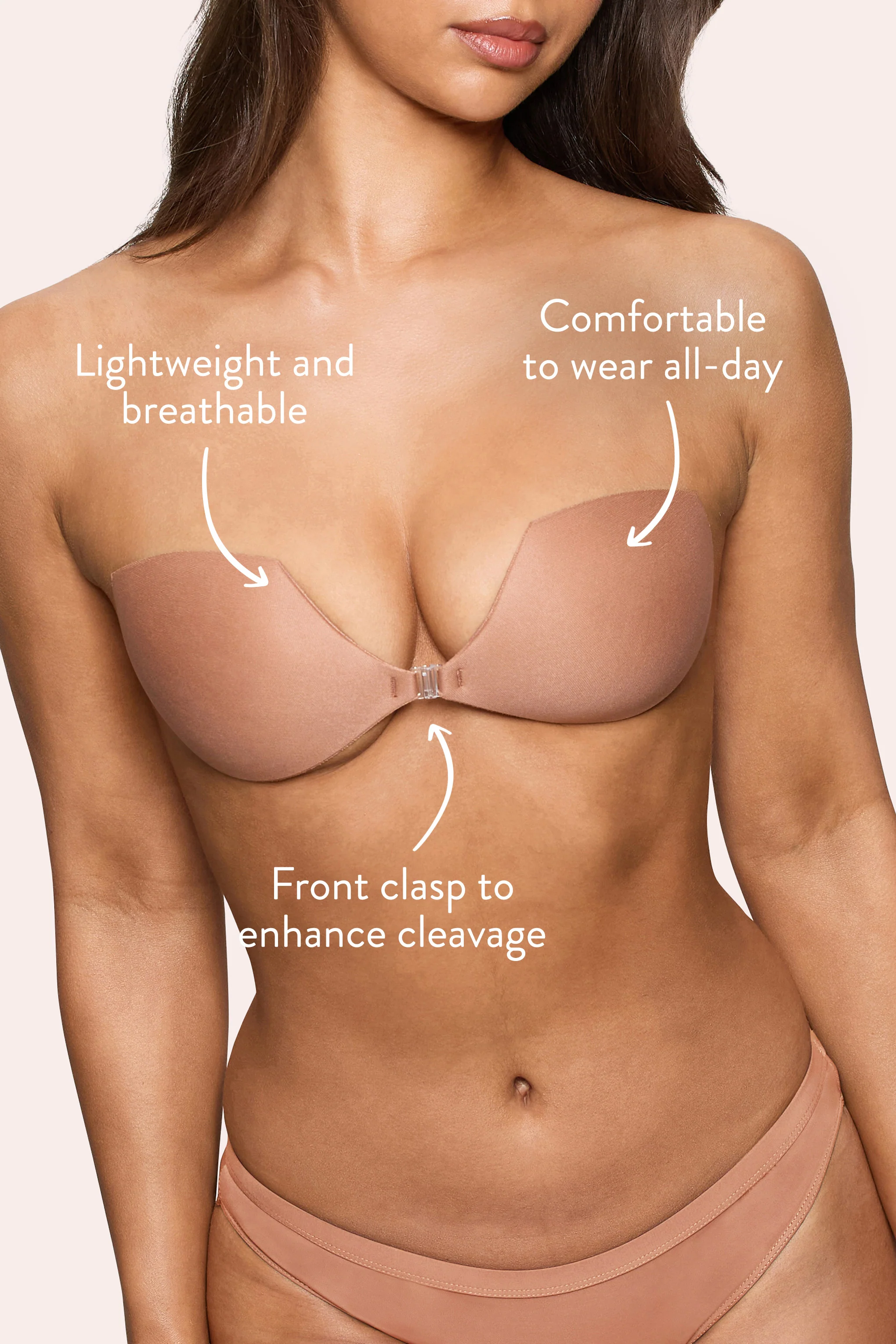 Demi Sticky Bra | Boomba Caramel Demi Sticky Bra - Image 3