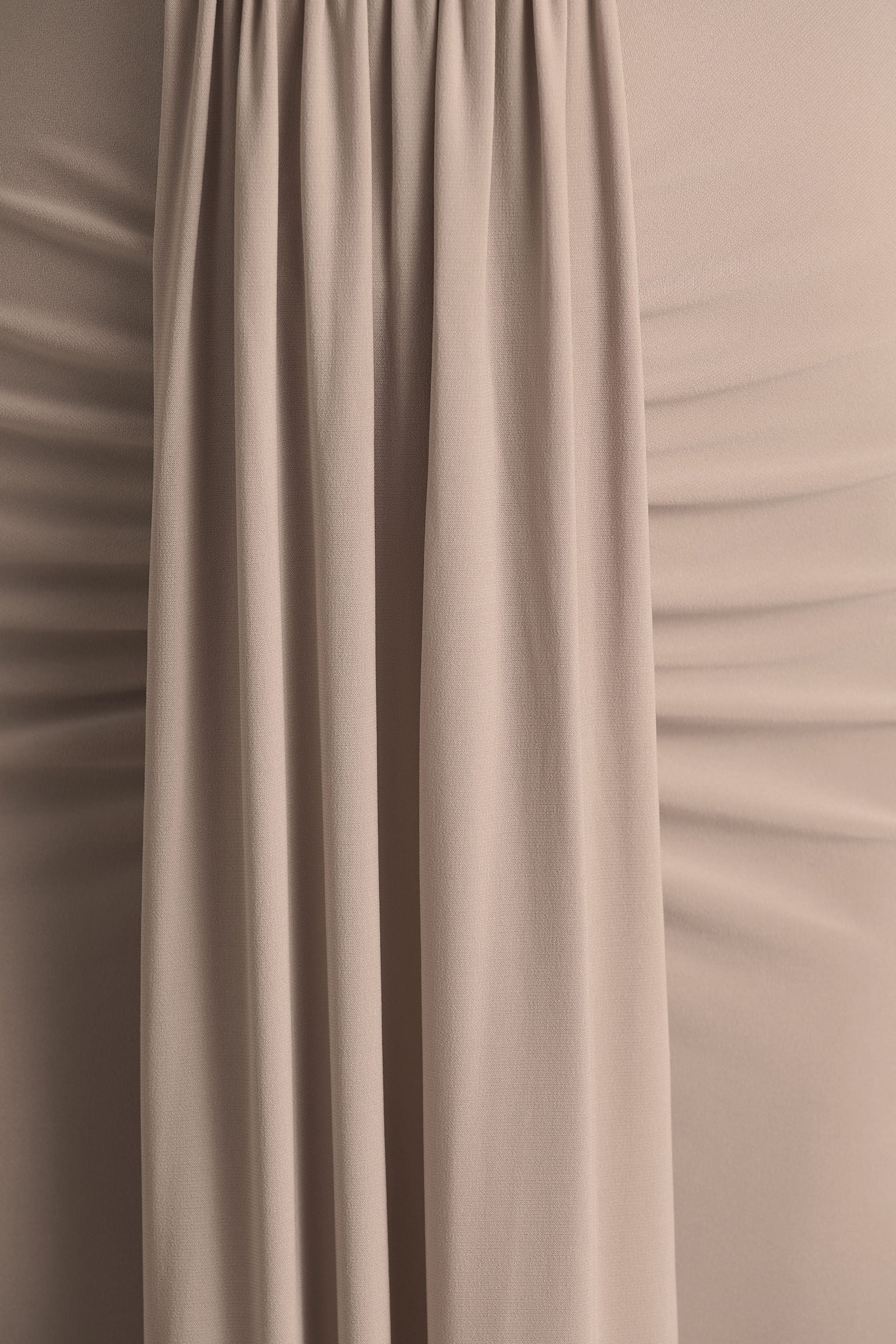 Flashy | Champagne Plunge-Neck Maxi Dress With Ruched Detailing - Image 6