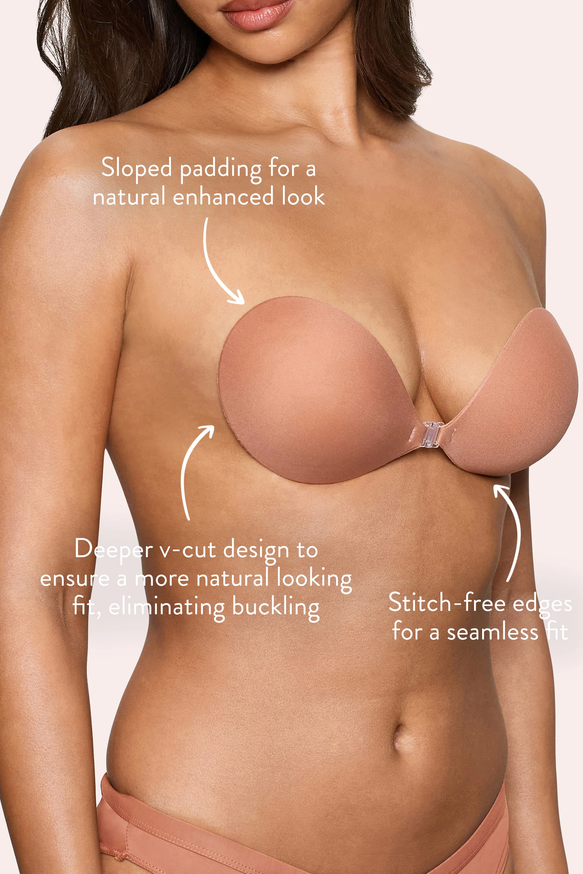 Magic Sticky Bra | Boomba Caramel Padded Sticky Bra - Image 3